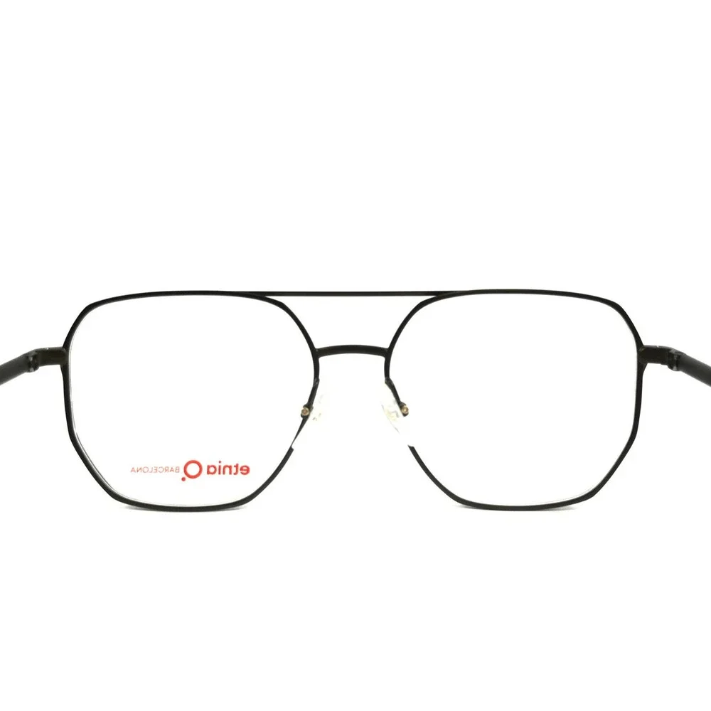 Etnia Barcelona Eyeglasses Frames ADYTON GR Green Aviator Wire Rim 55-16-140